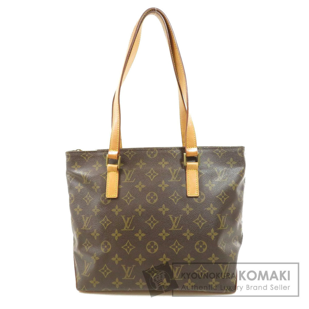 Louis Vuitton Cabas Piano Monogram Canvas Shoulder Tote Bag Brown